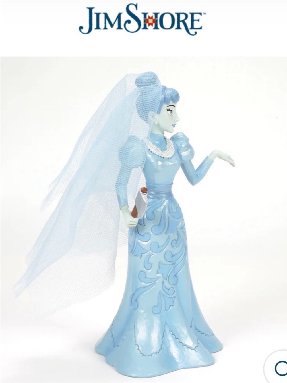 Jim Shore Light Blue Veiled Bride Figurine